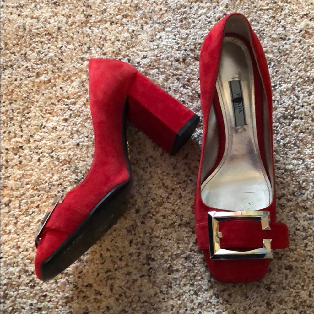 Authentic Prada Red Heels!